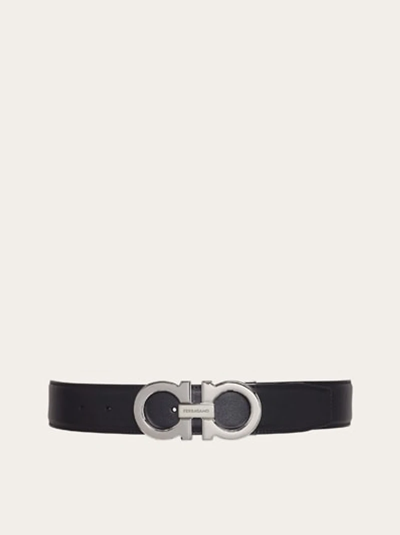 Reversible and adjustable Gancini belt