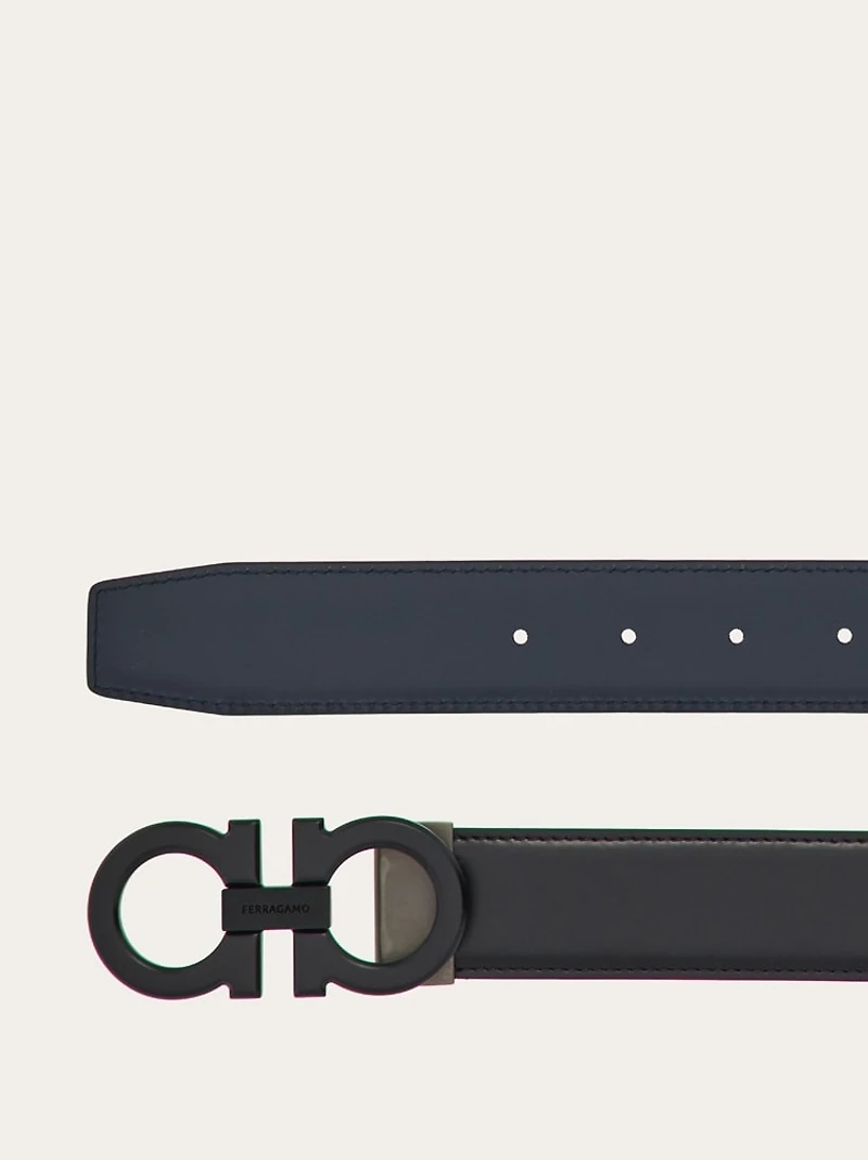 Reversible and adjustable Gancini belt