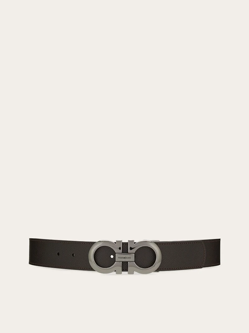 Reversible and adjustable Gancini belt