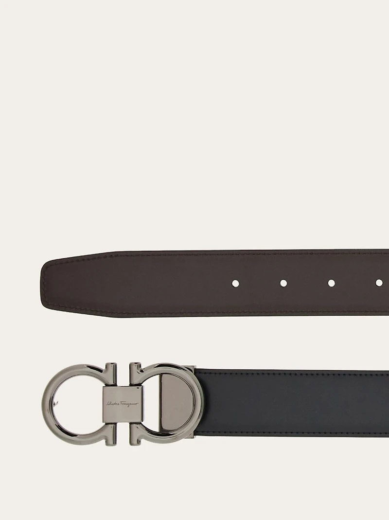 Reversible and adjustable Gancini belt
