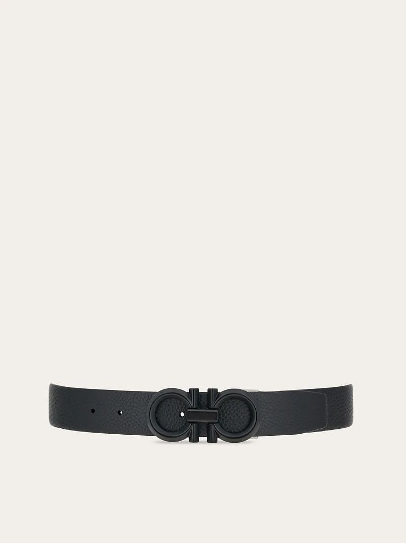 Reversible and adjustable Gancini belt