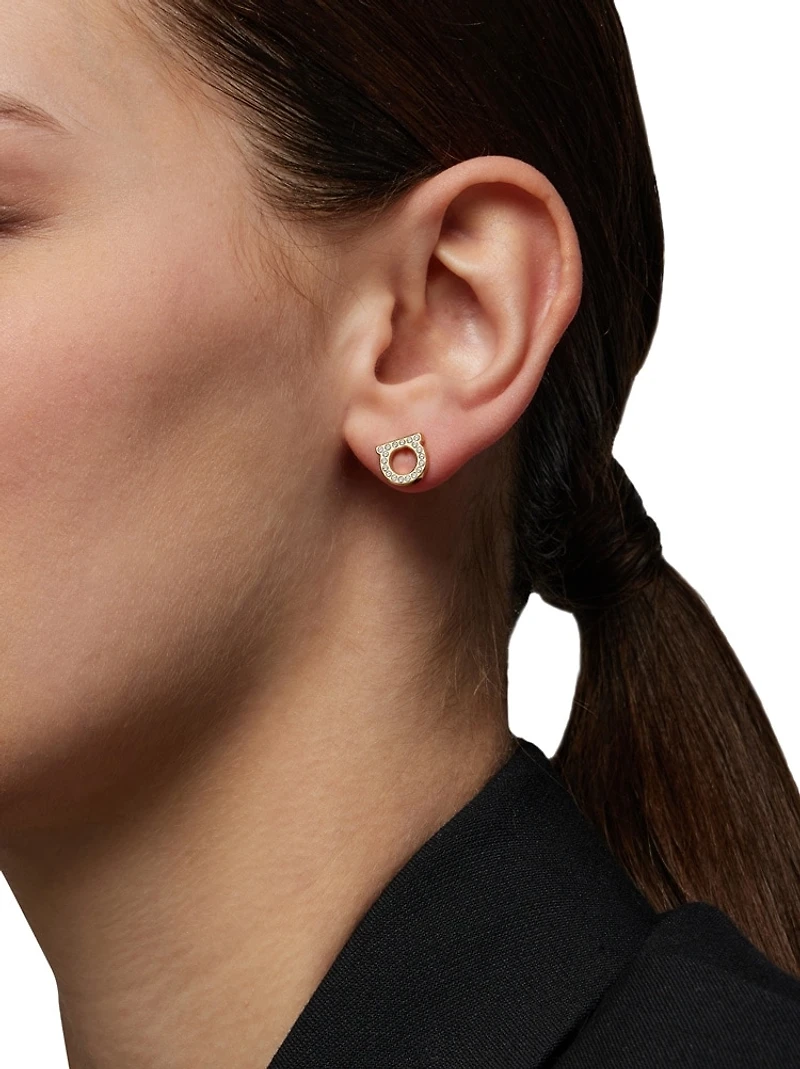 Gancini crystals earrings