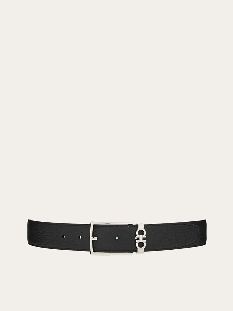 Reversible and adjustable Gancini belt