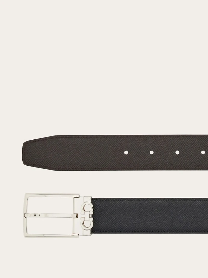 Reversible and adjustable Gancini belt