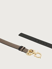 Reversible and adjustable Gancini belt
