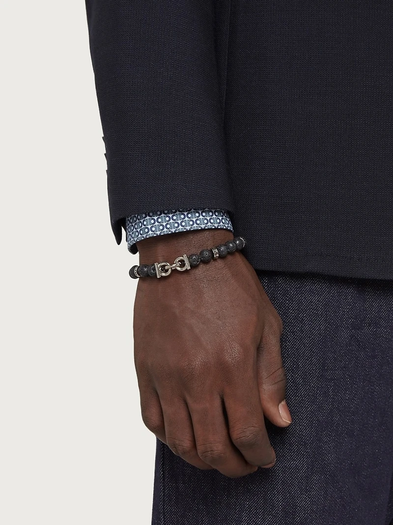 Elasticated bracelet with Gancini