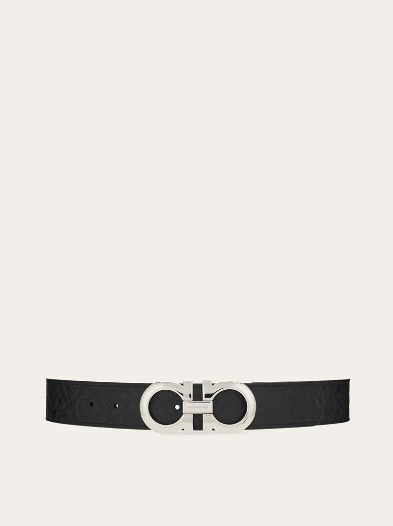 Reversible and adjustable Gancini belt