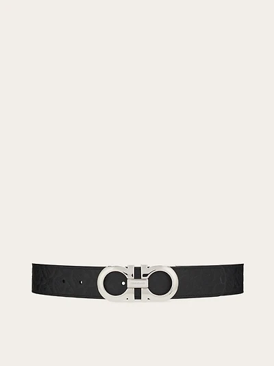 Reversible and adjustable Gancini belt