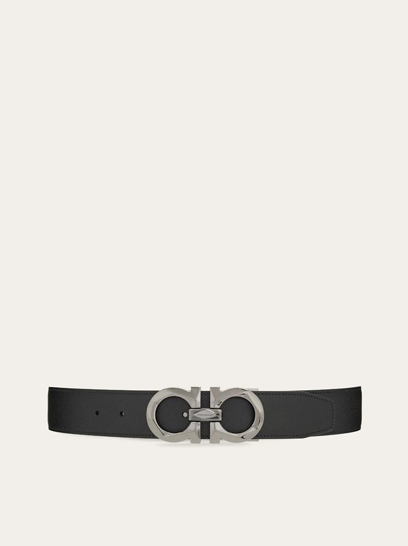 Reversible and adjustable Gancini belt