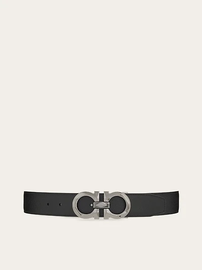 Reversible and adjustable Gancini belt