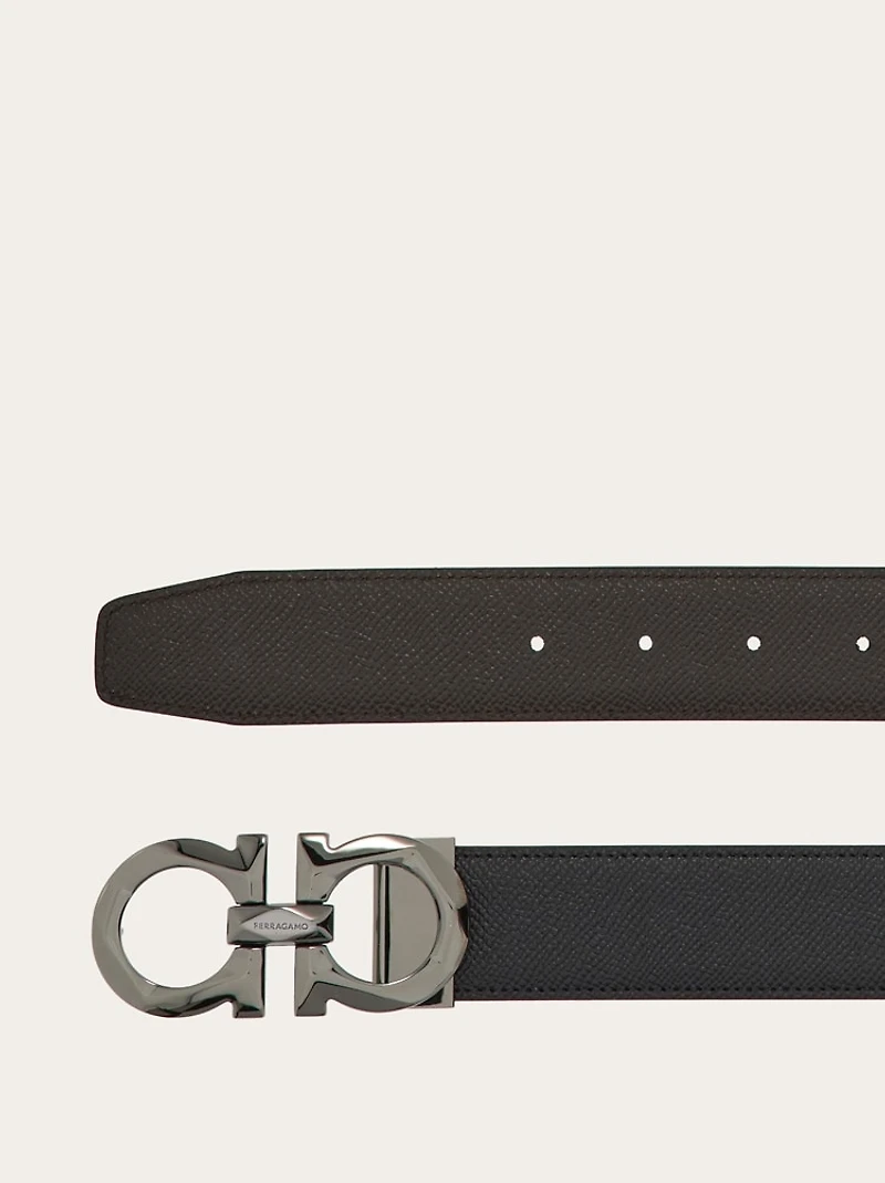 Reversible and adjustable Gancini belt