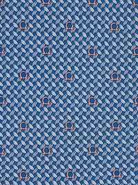 Gancini print silk tie