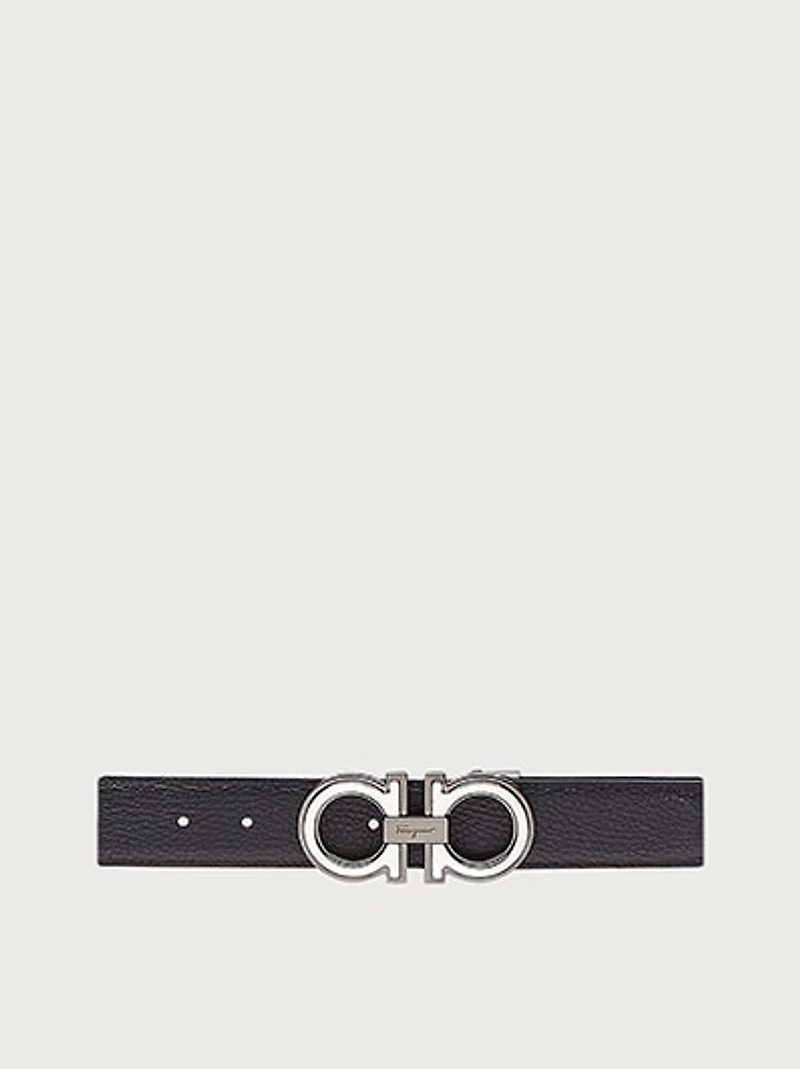 Reversible and adjustable Gancini belt