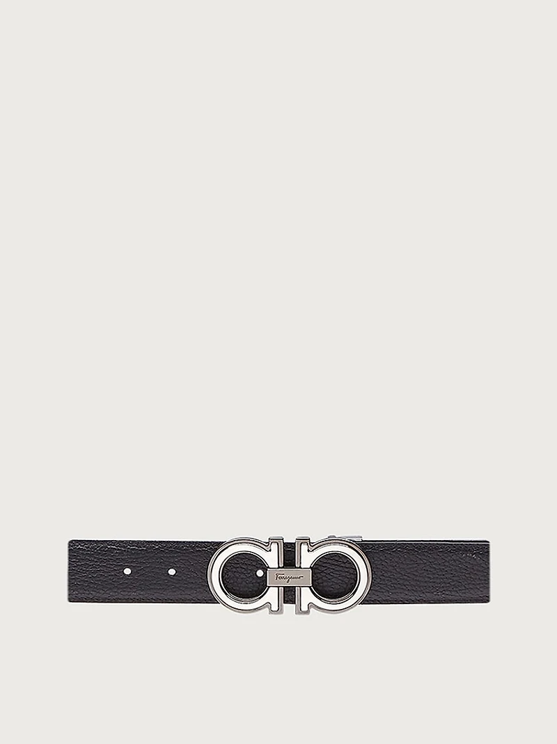 Reversible and adjustable Gancini belt