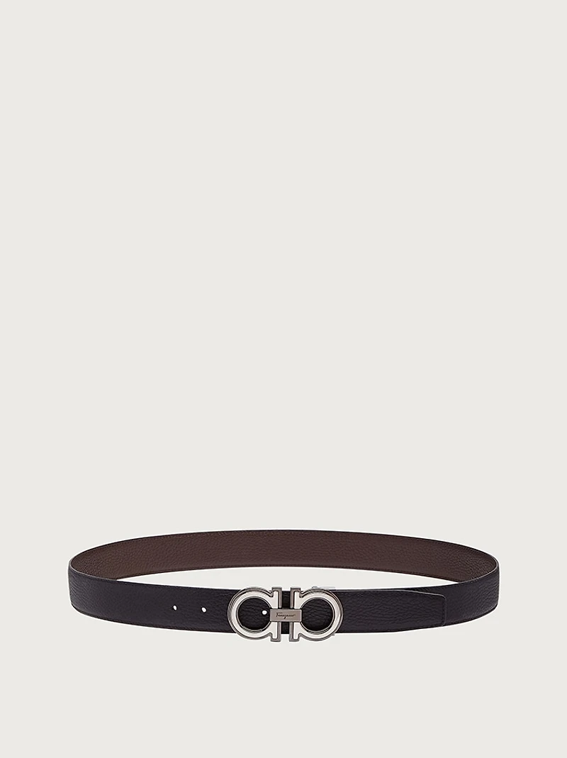 Reversible and adjustable Gancini belt