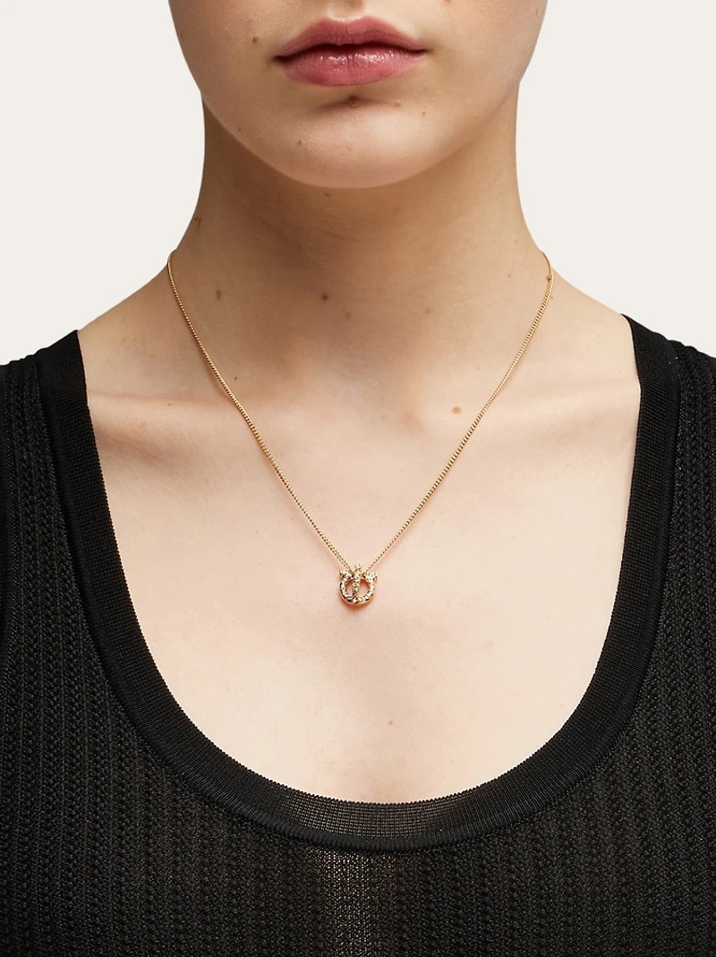 Gancini 3D crystals necklace