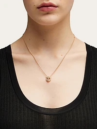 Gancini 3D crystals necklace