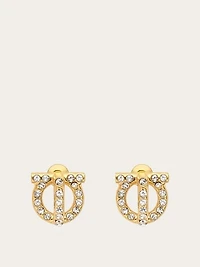 Gancini 3D earrings with crystals