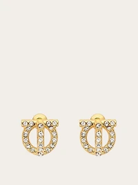 Gancini 3D earrings with crystals
