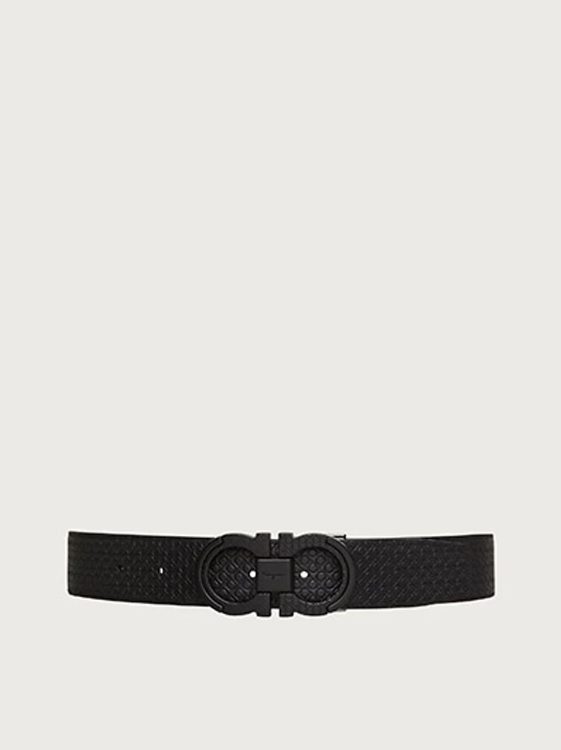 Reversible and adjustable Gancini belt