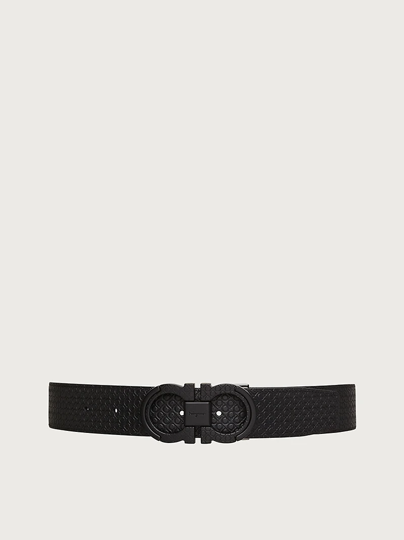 Reversible and adjustable Gancini belt