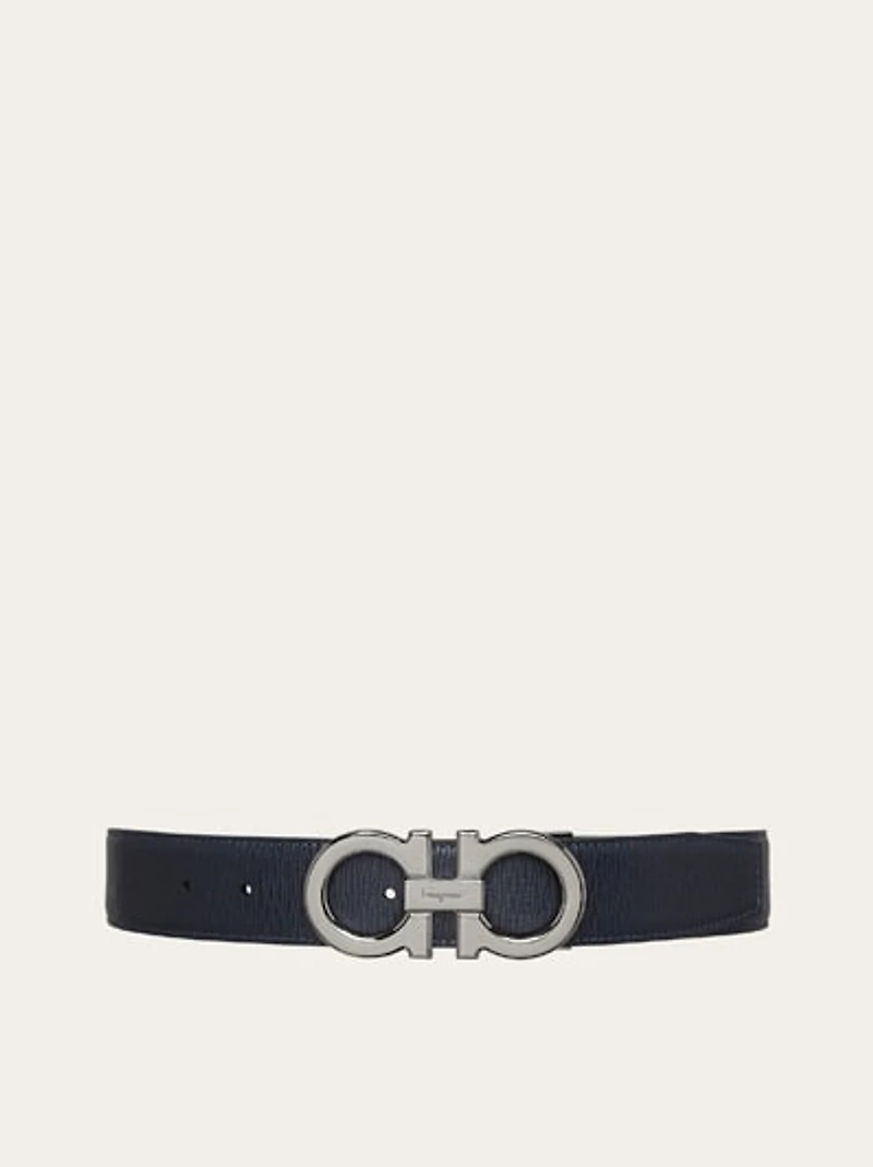 Reversible and adjustable Gancini belt