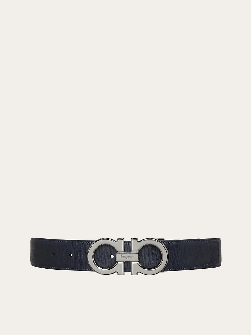 Reversible and adjustable Gancini belt