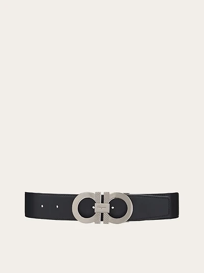 Reversible and adjustable Gancini belt