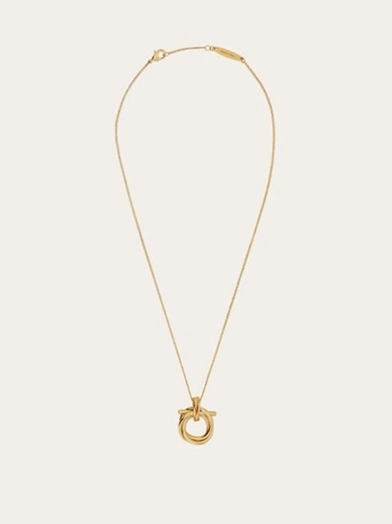 Gancini pendant necklace