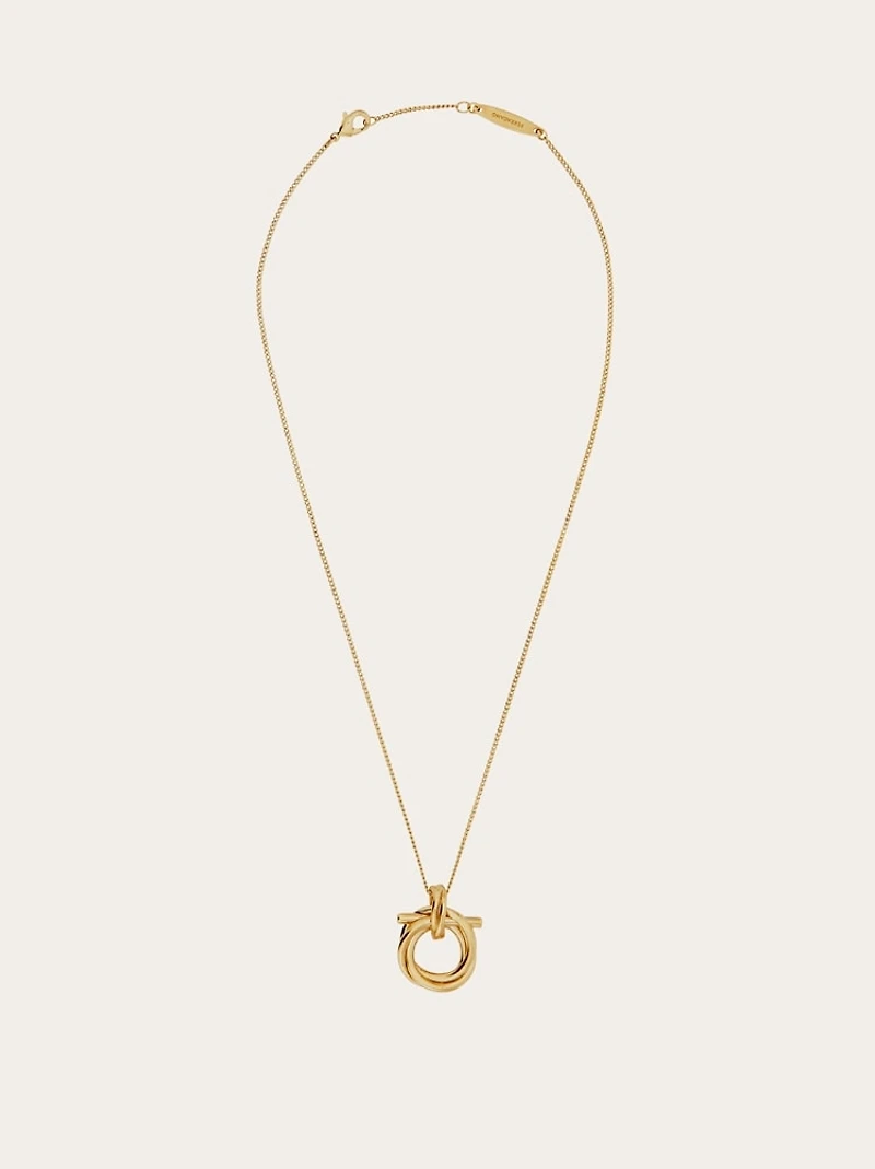 Gancini pendant necklace