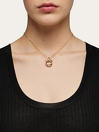 Gancini pendant necklace