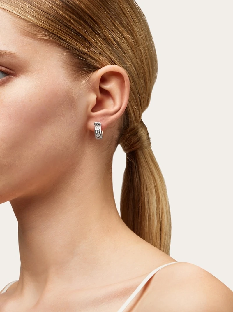 Gancini earrings with crystals