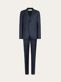 Plain suit in wool