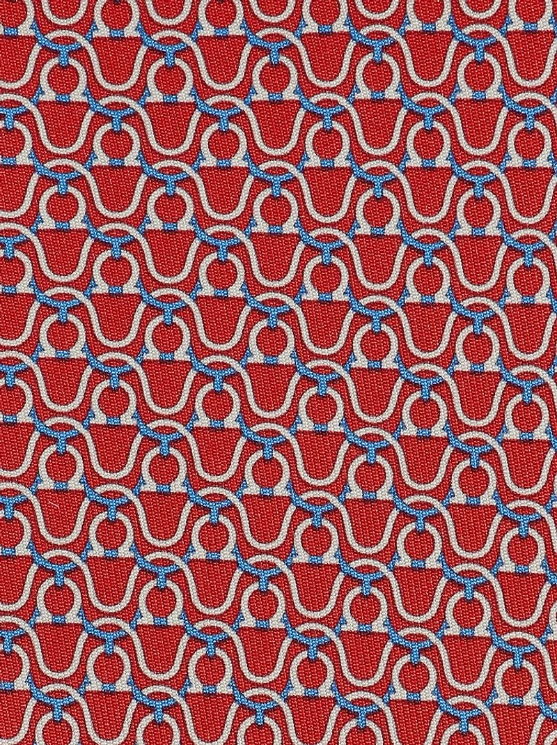 Gancini print silk tie