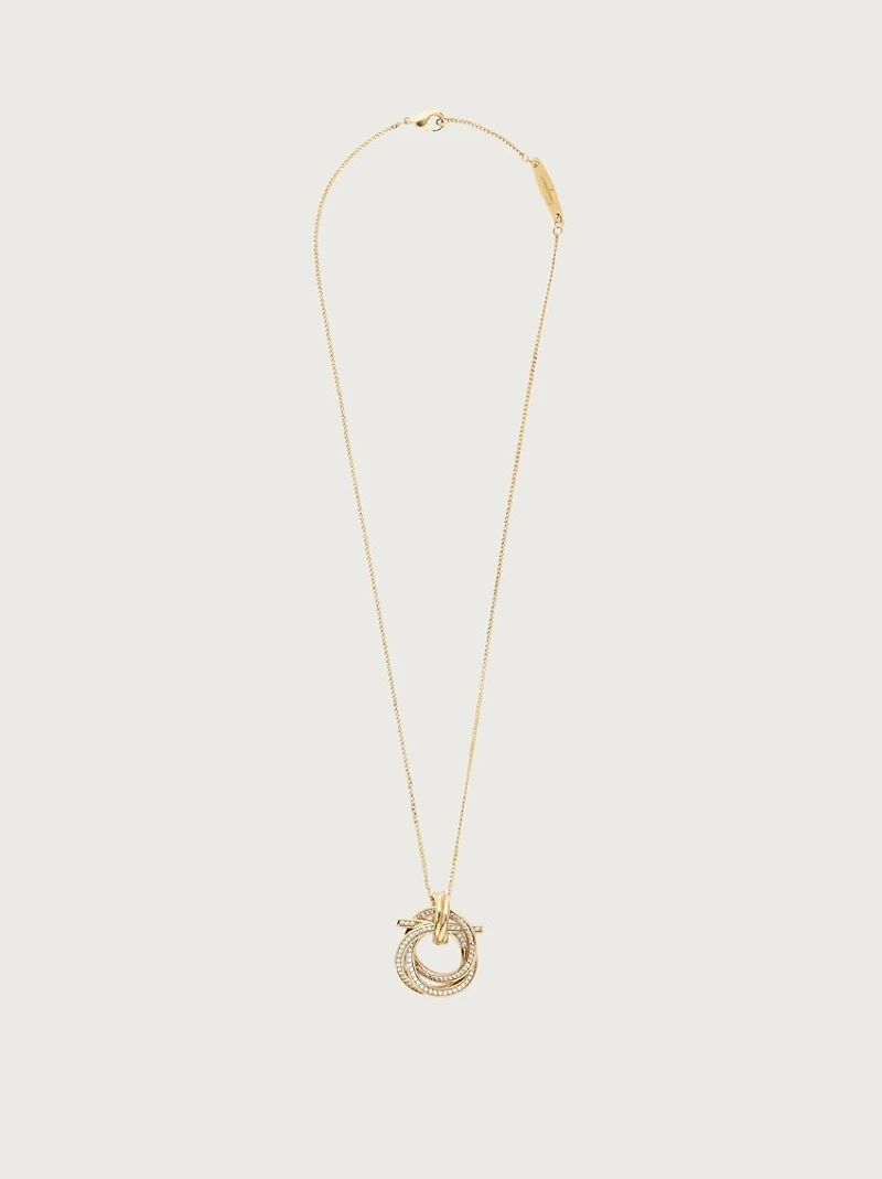 Gancini pendant necklace