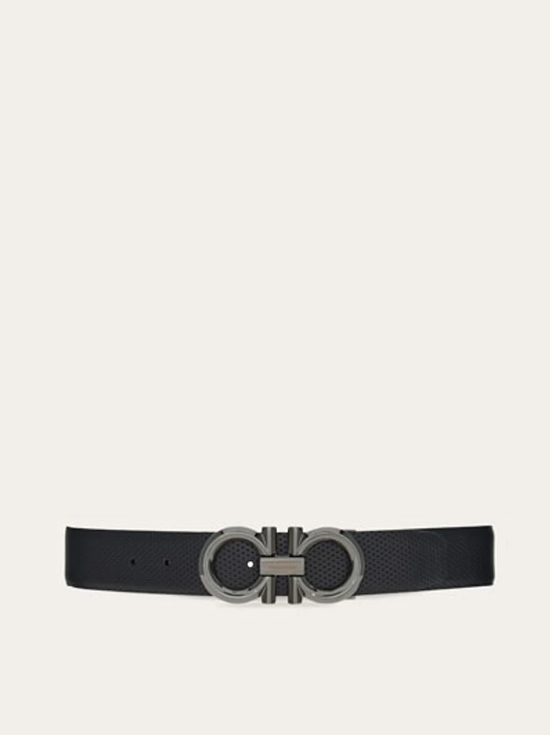 Reversible and adjustable Gancini belt