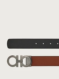 Reversible and adjustable Gancini belt