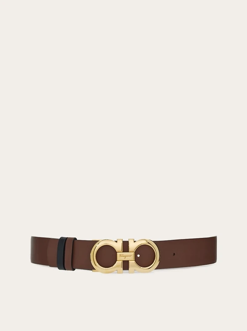 Reversible and adjustable Gancini belt