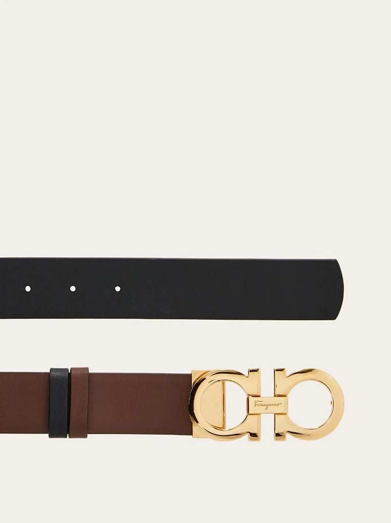 Reversible and adjustable Gancini belt