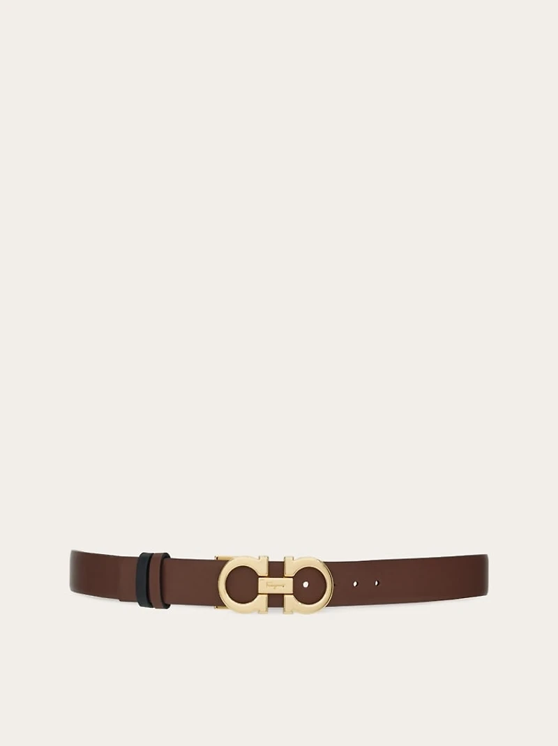 Reversible and adjustable Gancini belt
