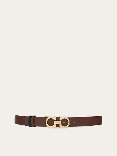 Reversible and adjustable Gancini belt