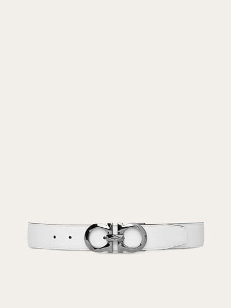 Reversible and adjustable Gancini belt