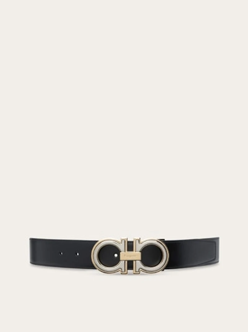 Reversible and adjustable Gancini belt