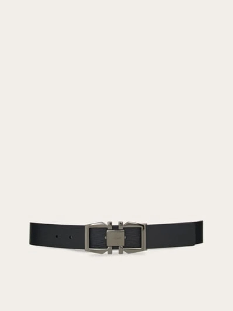 Reversible and adjustable Gancini belt