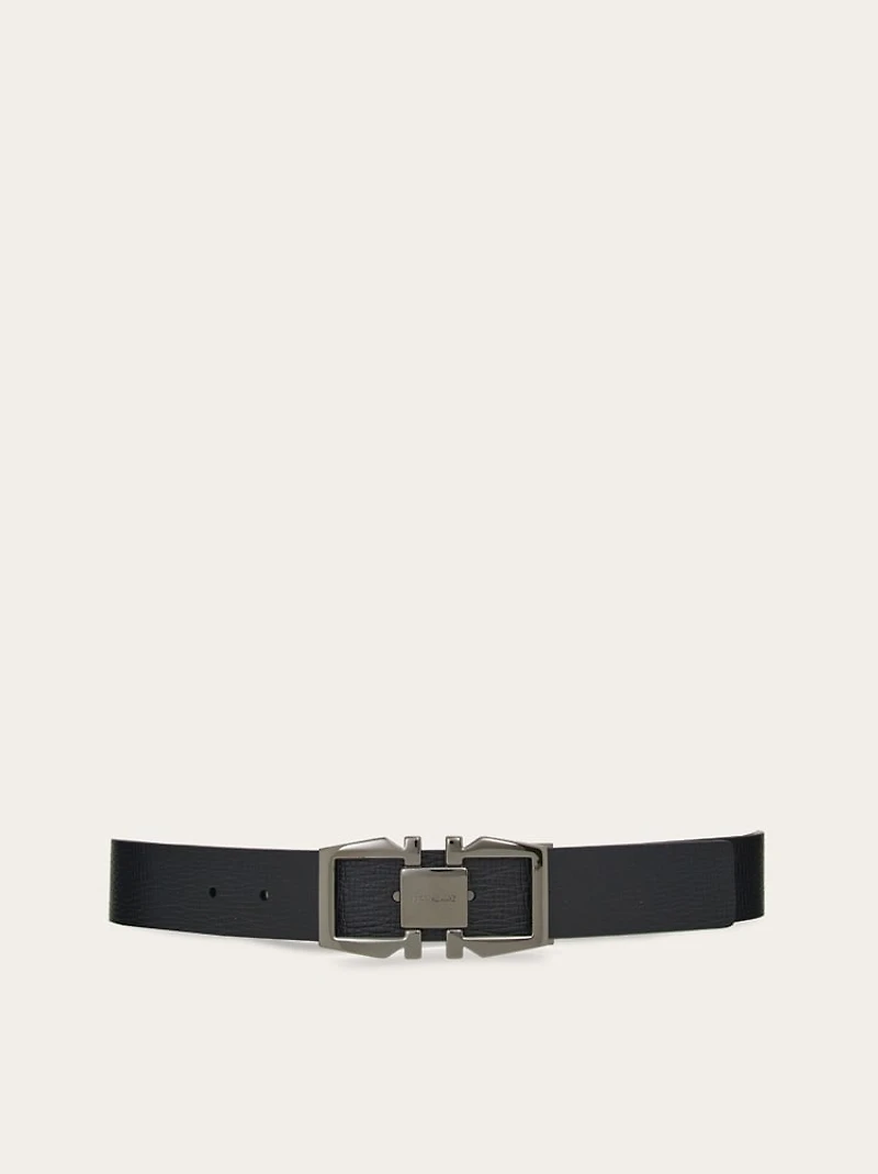 Reversible and adjustable Gancini belt