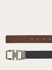 Reversible and adjustable Gancini belt