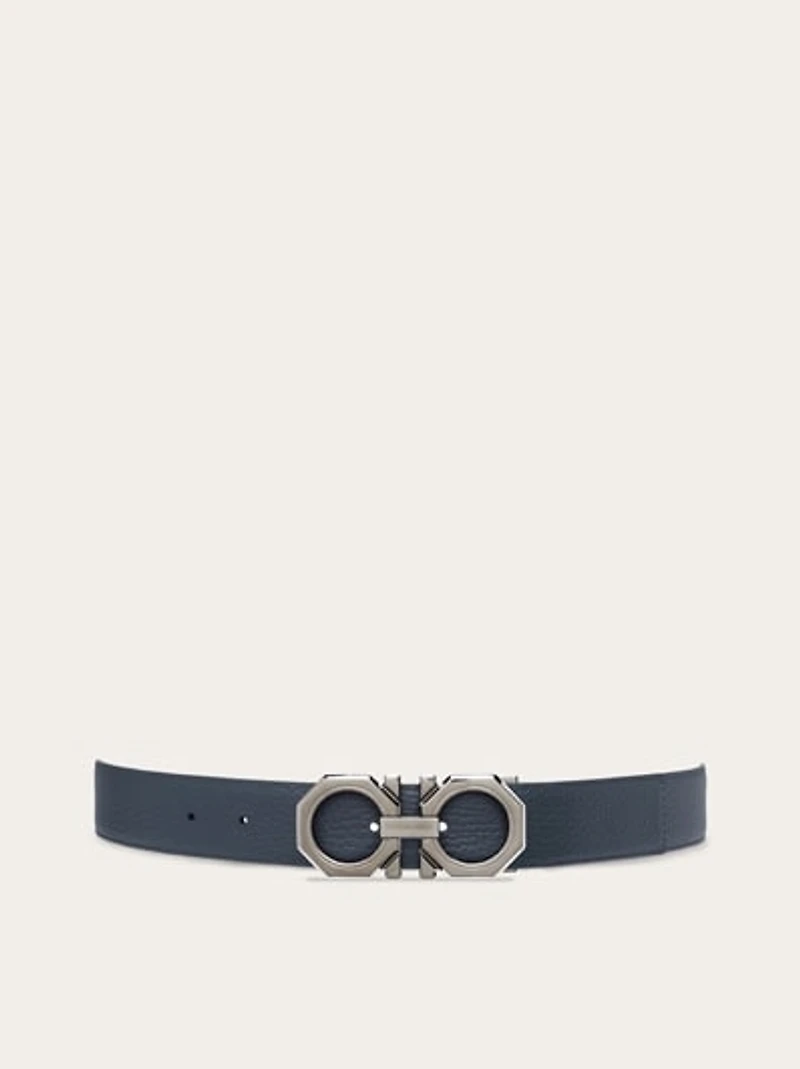Reversible and adjustable Gancini belt