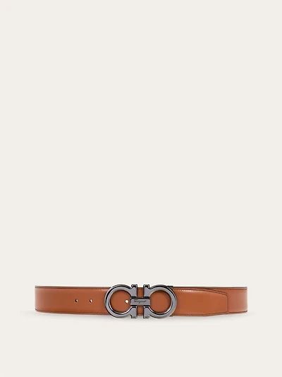 Reversible and adjustable Gancini belt