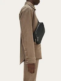 Embossed Gancini belt bag