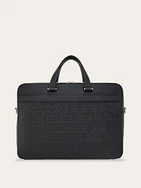 Embossed Gancini briefcase
